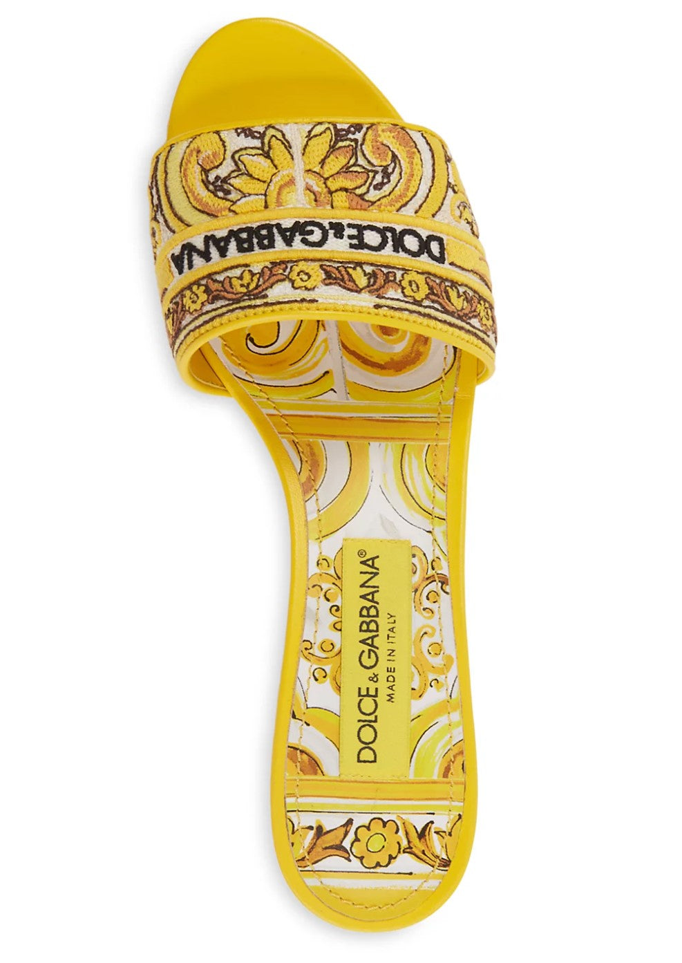 Dolce & Gabbana Sandals Yellow-women-DOLCE & GABBANA-37.5-Urbanheer