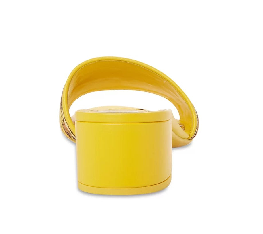 Dolce & Gabbana Sandals Yellow-women-DOLCE & GABBANA-37.5-Urbanheer