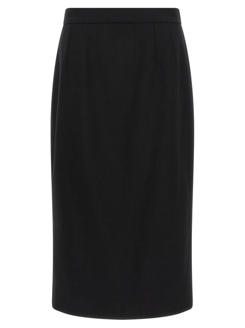 Dolce & Gabbana Stretch Wool Skirt