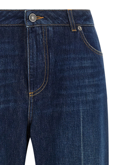 Dolce & Gabbana Stretched Pleated Trompe Loeil Jeans