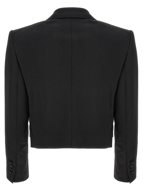 Dolce & Gabbana Tuxedo Crop Blazer