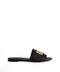 Dolce & Gabbana Woven Raffia Slippers with Fringe