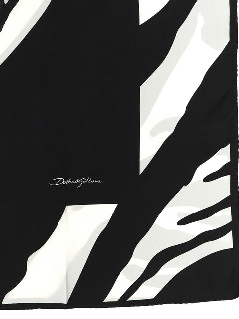 Dolce & Gabbana Zebra Print Scarf