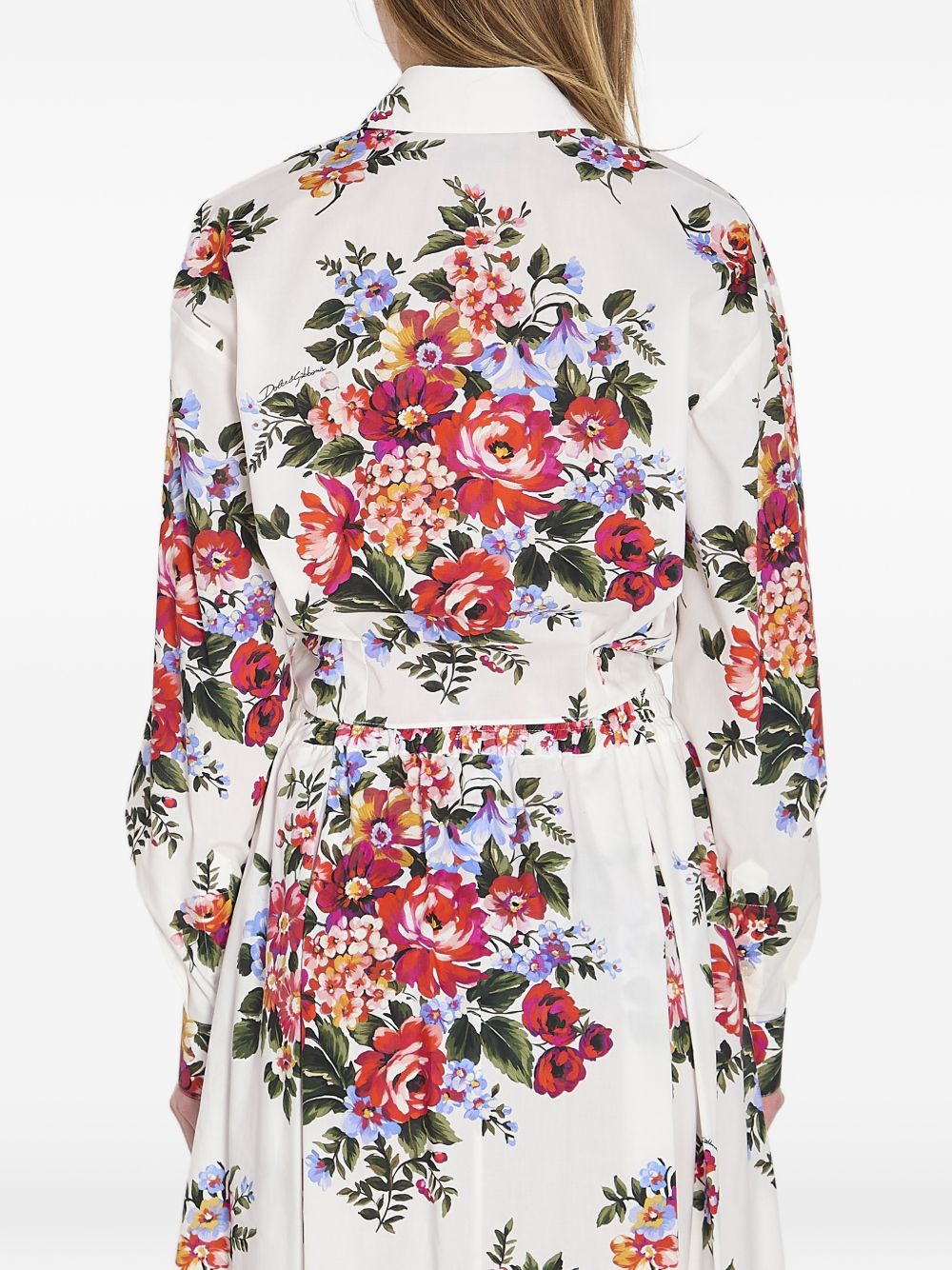 Dolce & Gabbana floral-print knotted shirt
