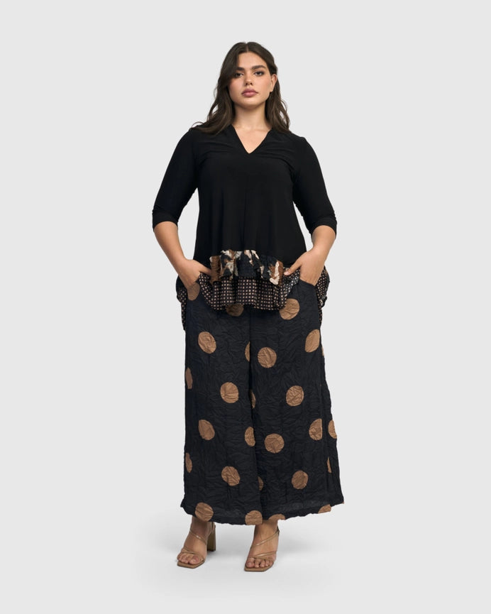 Doppio Wide Leg Pants, Circle-Pants-Alembika-0 (US 4-6)-circles-Urbanheer