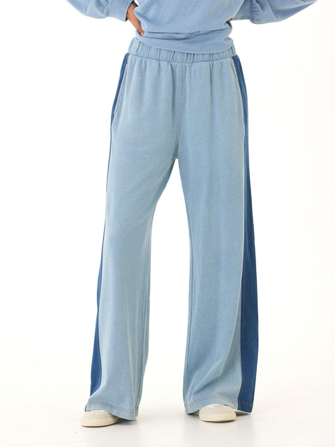 Dorothy Denim Terry Contrast Panel Pant