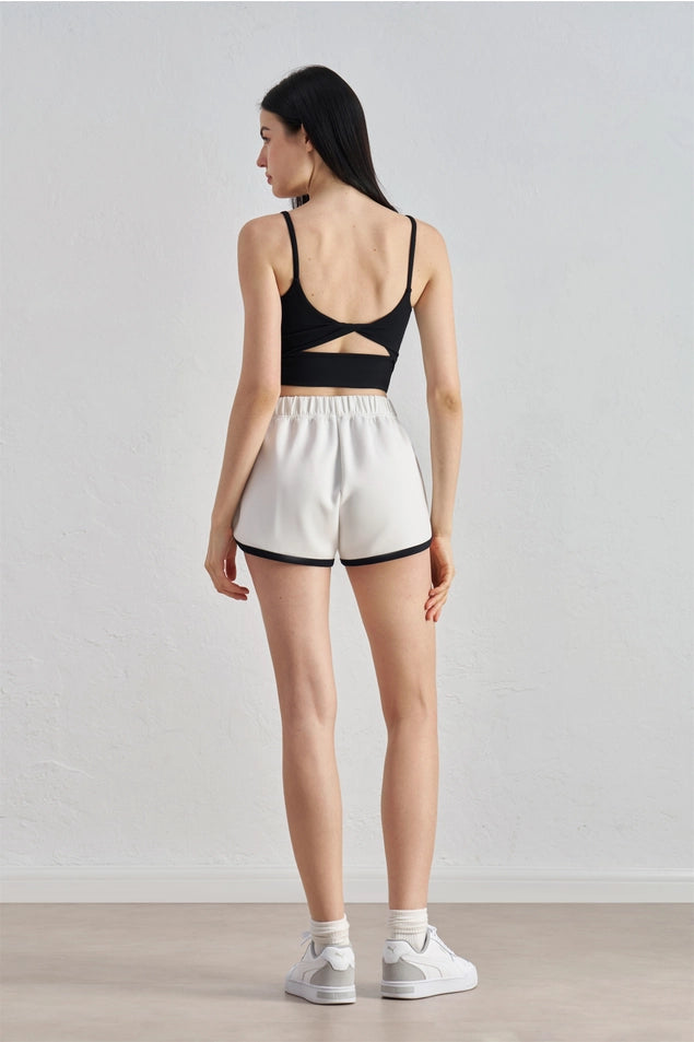 Dorothy Twist Back Cami Top Sports Bra Black-Sports Bra-91thelabel-S-Black-Urbanheer