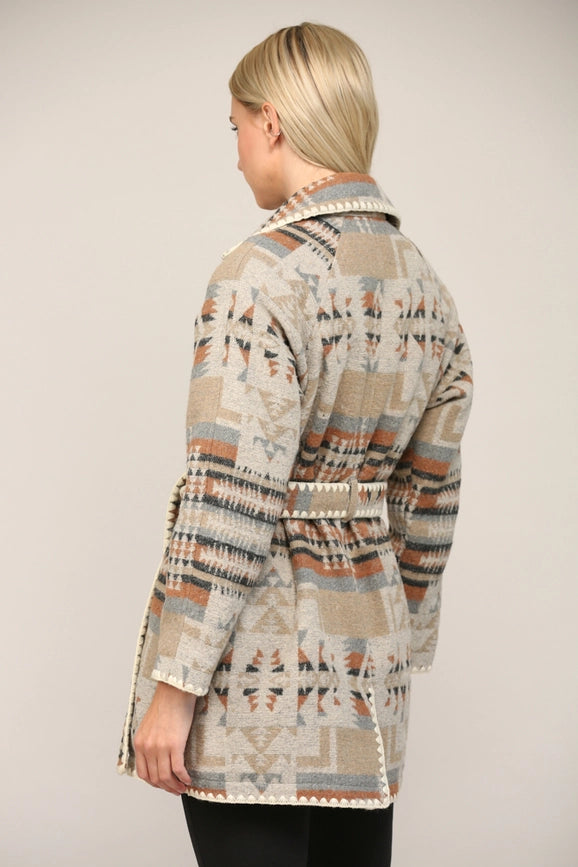 Double Breasted Tunic Trench Coat-Trench Coats-FATE-S-TAUPE/CAMEL/BLACK-Urbanheer