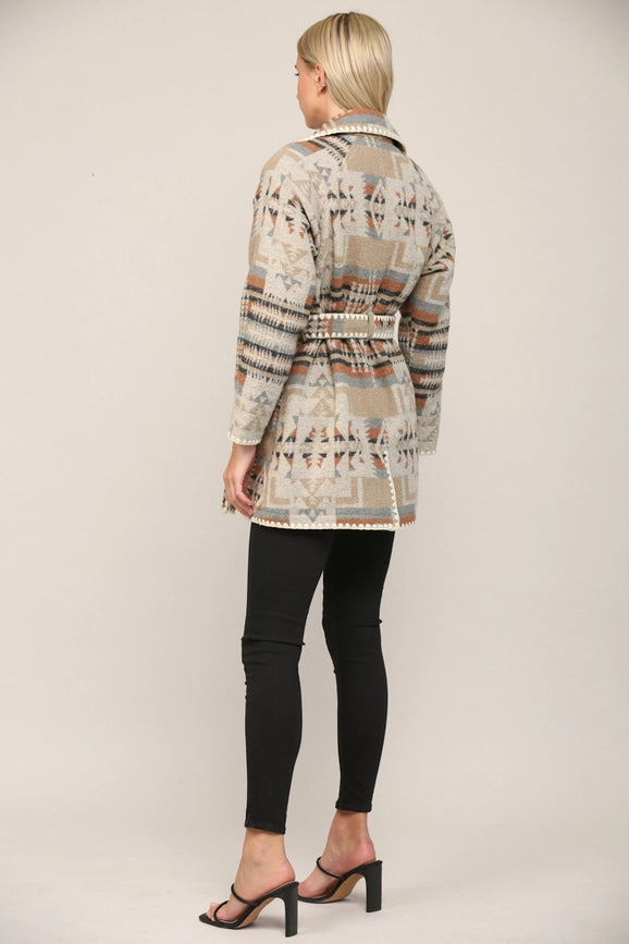 Double Breasted Tunic Trench Coat-Trench Coats-FATE-S-TAUPE/CAMEL/BLACK-Urbanheer