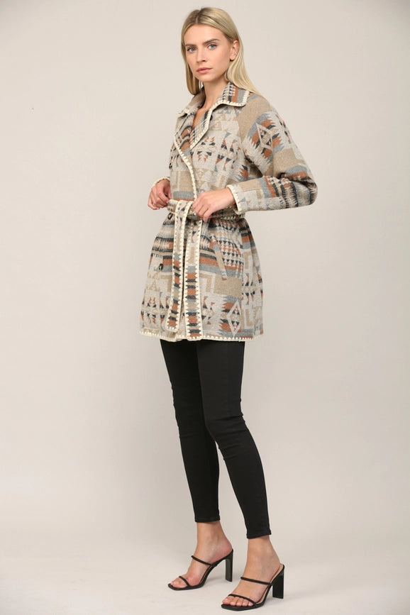 Double Breasted Tunic Trench Coat-Trench Coats-FATE-S-TAUPE/CAMEL/BLACK-Urbanheer