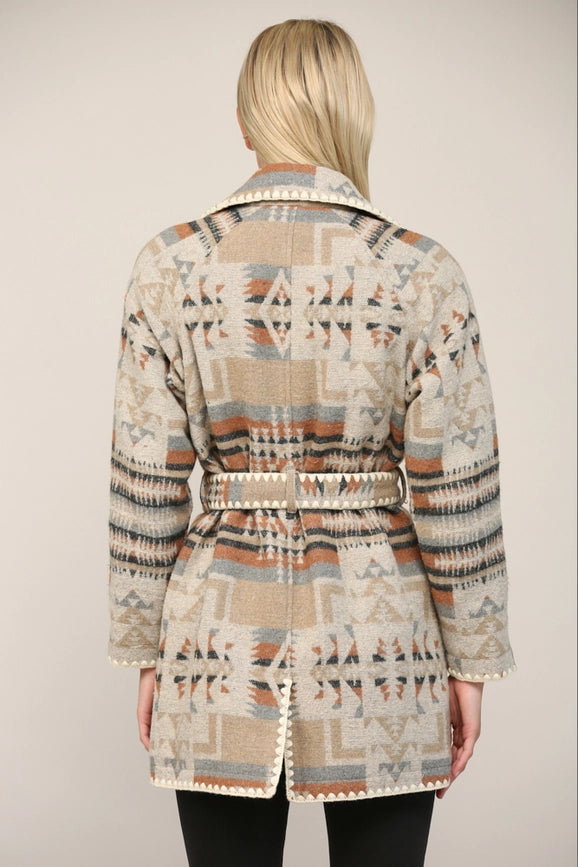 Double Breasted Tunic Trench Coat-Trench Coats-FATE-S-TAUPE/CAMEL/BLACK-Urbanheer