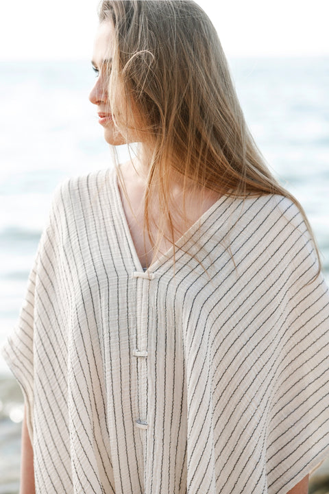 Double Gauze Cotton Tunic Cover Up Swimsuit