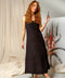 Double Gauze Scoop Neck Midi Dress Black-Dress-Moa-Black-Urbanheer