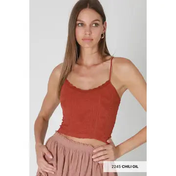 Double Lace Trim Cami