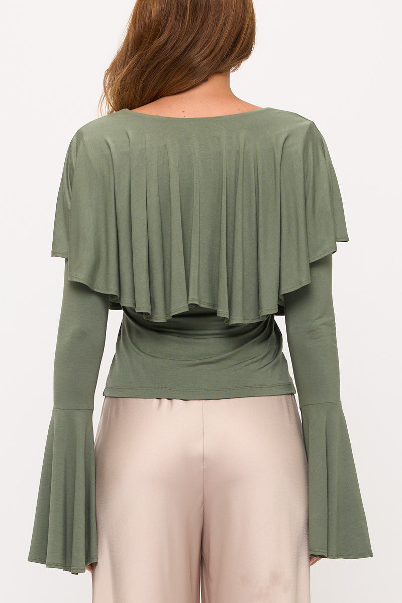 Double Layed V Neck Top-3