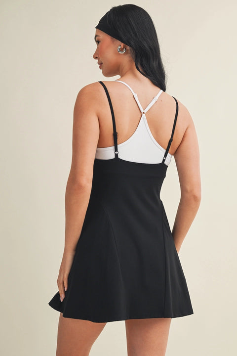 Double Layered Dress - Black