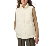 Double Stitch Puffer Vest Ecru-Vest-Bernardo-XS-Ecru-Urbanheer