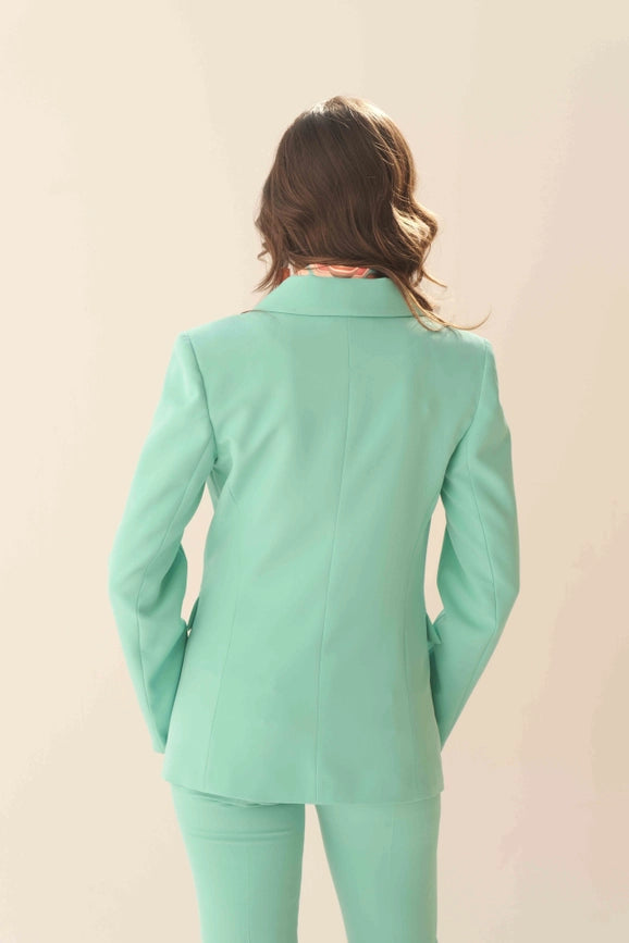 Double-breasted blazer in technical-Blazer-Valentina Rio-38-MINT-Urbanheer