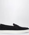 Doucal's Blue Suede Penny Loafers