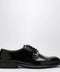 Doucal's Low black leather lace-up