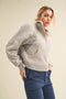 Dove Funnel Neck Half Zip Cement-Hoodie-AEMI + CO-S-Urbanheer
