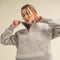 Dove Funnel Neck Half Zip Cement-Hoodie-AEMI + CO-S-Urbanheer