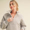 Dove Funnel Neck Half Zip Cement-Hoodie-AEMI + CO-S-Urbanheer