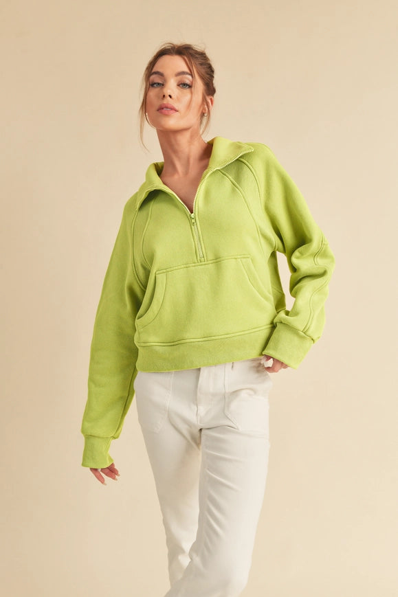 Dove Funnel Neck Half Zip-Hoodie-AEMI + CO-S-Black-Urbanheer