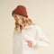 Dove Funnel Neck Half Zip White-Hoodie-AEMI + CO-S-Urbanheer