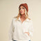 Dove Funnel Neck Half Zip White-Hoodie-AEMI + CO-S-Urbanheer
