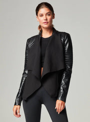 Drape Front Jacket - Black JLS-Jacket-Blanc Noir-XS-BLACK-Urbanheer