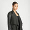 Drape Front Jacket - Heather Charcoal Jls-Jacket-Blanc Noir-XS-Heather Dark Charcoal-Urbanheer