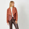 Drape Quilting Jacket Brick-Jacket-Mystree-S-Brick-Urbanheer
