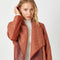 Drape Quilting Jacket Brick-Jacket-Mystree-S-Brick-Urbanheer