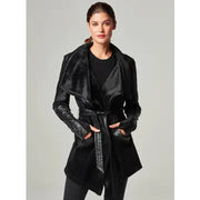 Drape Velour Jacket - Black