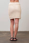 Drawstring Crochet Knit Mini Skirt-Skirts-Moon River-XS-CREAM-Urbanheer