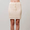 Drawstring Crochet Knit Mini Skirt-Skirts-Moon River-XS-CREAM-Urbanheer