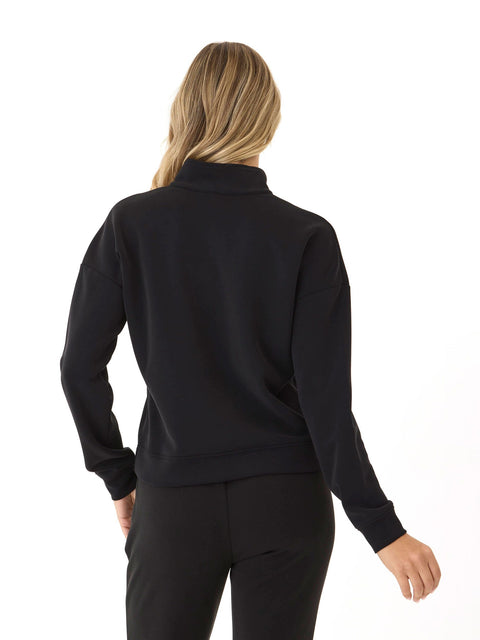 Drea Sueded Modal 1/4-Zip Jacket