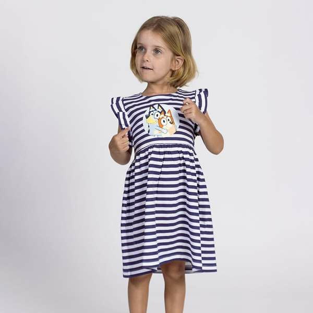 Dress Bluey Dark blue Girl-Clothing, Girls-Bluey-Urbanheer