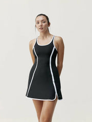 Dress Laver Black/Off White-Dress-Born Living Yoga-S-Urbanheer