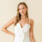 Dressy Cocktail Blazer Style Strap Mini Dress-Dress-Fore Collection-S-Off-White-Urbanheer