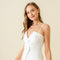 Dressy Cocktail Blazer Style Strap Mini Dress-Dress-Fore Collection-S-Off-White-Urbanheer