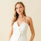 Dressy Cocktail Blazer Style Strap Mini Dress-Dress-Fore Collection-S-Off-White-Urbanheer