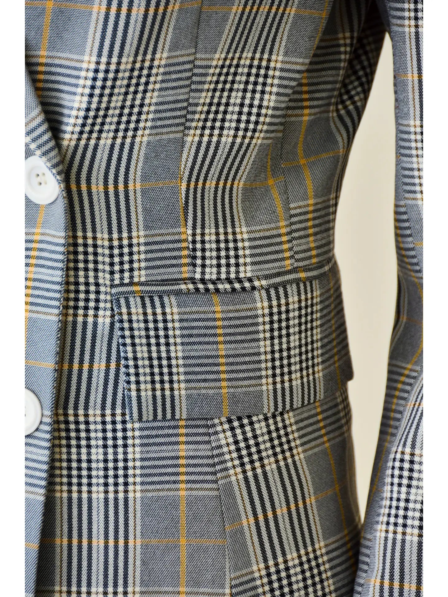 Dressy Preppy Plaid Checker Structured BLAZER