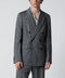 Dries Van Noten Black herringbone double-breasted jacket