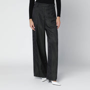 Dries Van Noten Black jacquard trousers