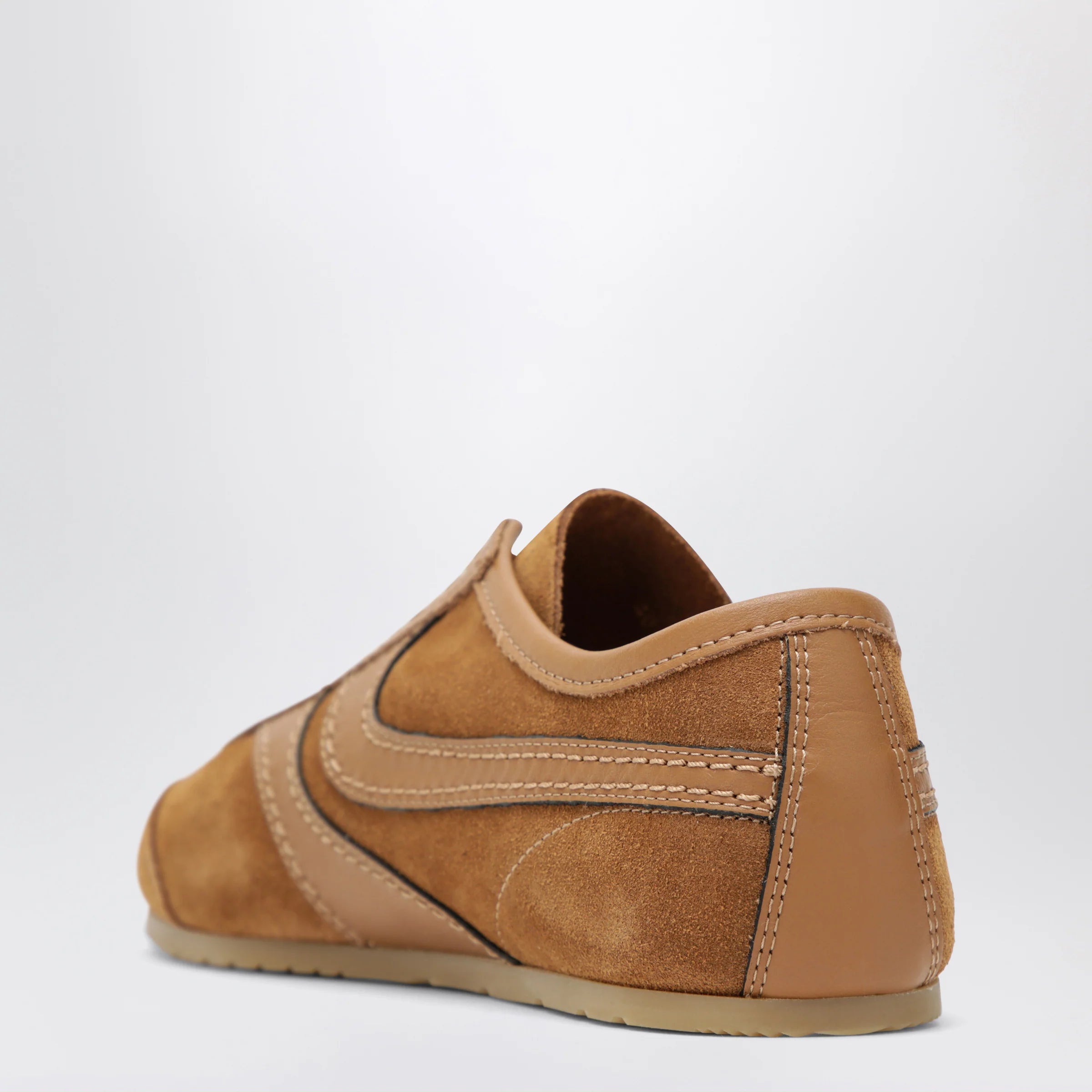 Dries Van Noten Brown leather and suede Sneakers
