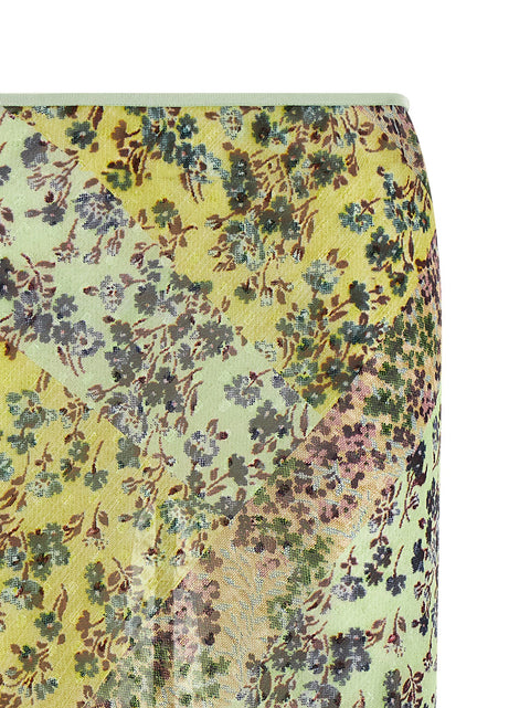 Dries Van Noten Floral Patchwork Skirt