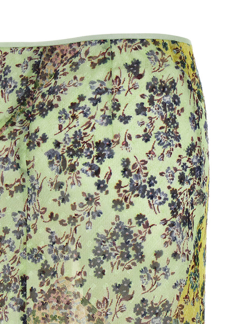 Dries Van Noten Floral Patchwork Skirt
