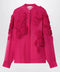 Dries Van Noten Fuchsia shirt with embossed roses